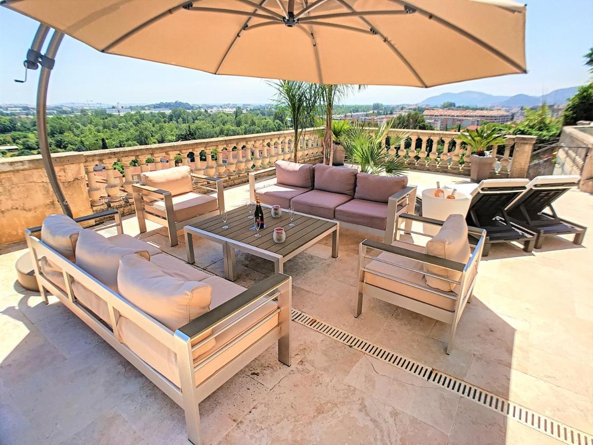 3 Bedrooms Villa Near Cannes - Pool & Jacuzzi - Sea View 망들리유 라 나플 외부 사진