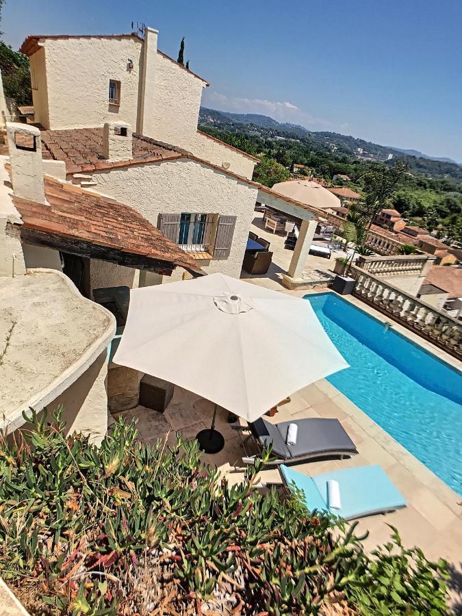 3 Bedrooms Villa Near Cannes - Pool & Jacuzzi - Sea View 망들리유 라 나플 외부 사진